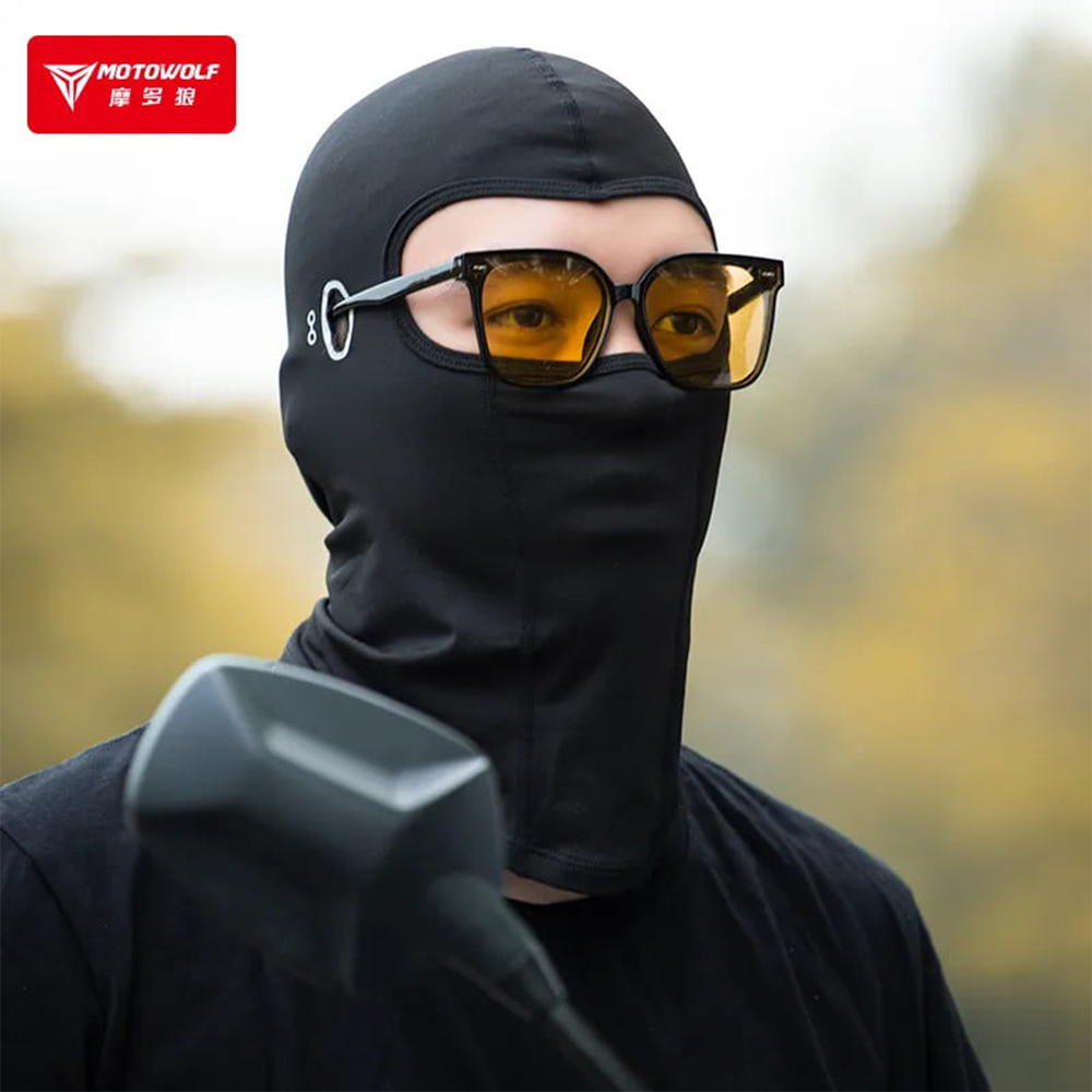 MOTOWOLF Motorcycle Breathable Soft and Skin Friendly Ninja Mask