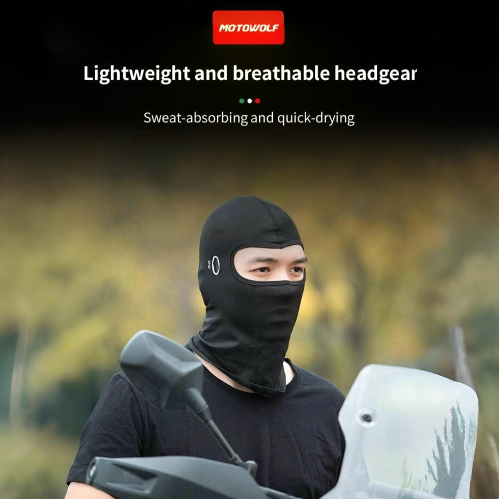 MOTOWOLF Motorcycle Breathable Soft and Skin Friendly Ninja Mask - Image 2